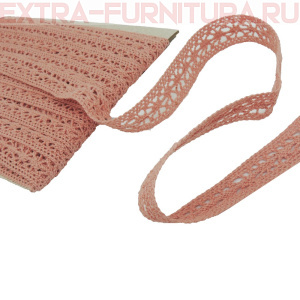 Тесьма вязаная арт.15.01.099 шир.15мм, цв.32 розовый, уп.10м