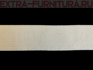 Резинка вязаная, 45мм, цв.белый (уп.-50м, 7уп./28уп.) "М"