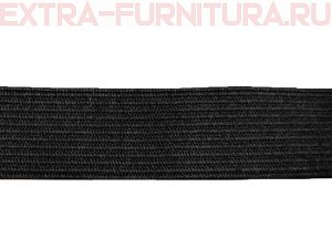 Резинка вязаная, 30мм (+/-2мм), цв.черный (уп.-50м*8 уп)
