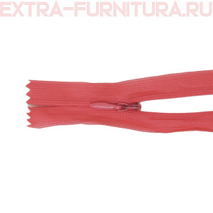 Молния потайная  № 3, 20 см, цв. 142 т.розовый п/э пл.9,3 гр/м