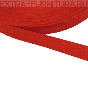 Лента киперная х/б 13 мм, цв.10 красный, уп.50м (пл.2,8 г/м)