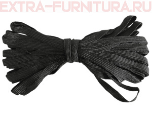 Резинка-вздержка 6 мм, черная (уп. 30*100м) (тип А)