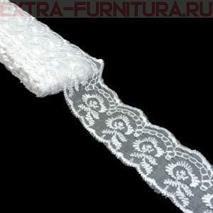 Кружево ш 3,5 см, цв. белый (10 ярдов)