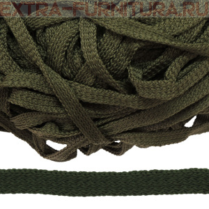 Шнур 34Ф плоский шир.7мм, цв.хаки 96, уп.200м