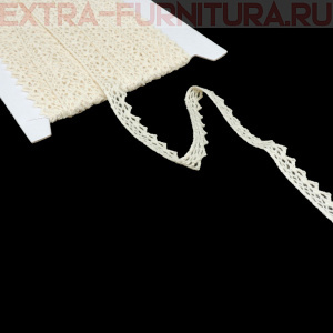 Тесьма вязаная арт.TBY-5036.01 шир.10мм, цв.01 молочный, уп.10м