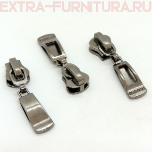 Бегунок декоративный автомат ТР5 черный никель № 1 (уп. 50 шт.)