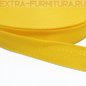 Стропа шир.30мм, цв.100 желтый, уп.50м, пл. 11,7 гр/м