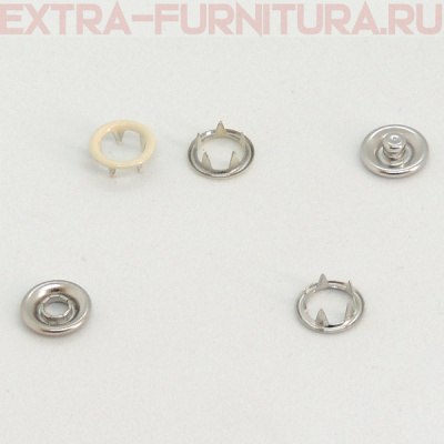 Кнопка рубашечная 9,5мм кольцо, цв.306 молочный матовый (уп.1440шт) Buttoni