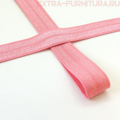 Резинка окантовочная 15мм цв.137 розовый, блестящая уп. 50м