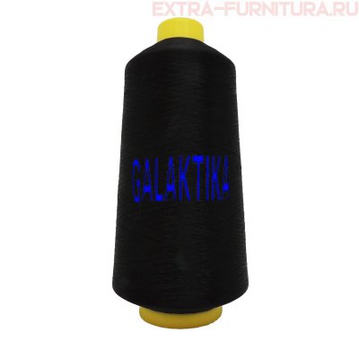 Нить текстурированная GALAKTIKA 15000 ярд, цв.325 черный, некрученая