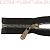 Молния декор Трактор Т5 1 замок, дл. 70см, цв.черный, усил. звено 