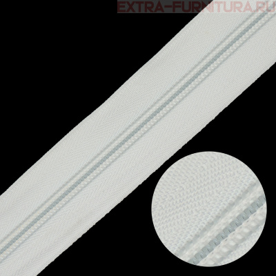  Молния рулонная спираль тип Т5, цв. белый, пл.16 гр/м (М)