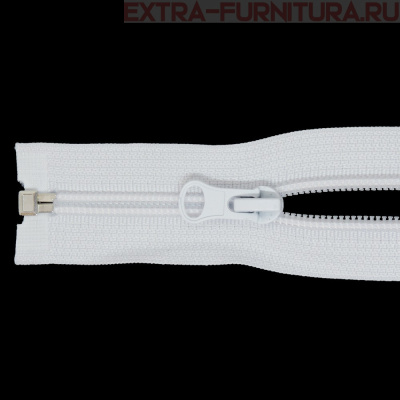 Молния Спираль разъемная дл. 90см, Т5, цв. белый LOGO