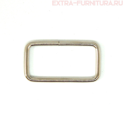 Рамка однощелевая металл 30мм (32*16), цв. никель, уп.500шт