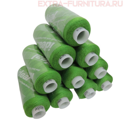 Нитки IDEAL бытовые 40/2 366м, цв.636 зеленый (уп.10шт)