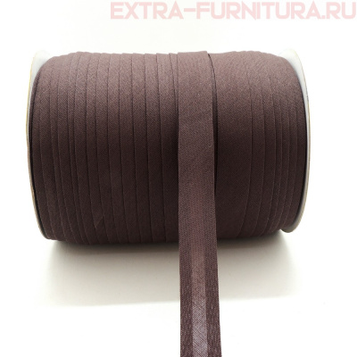 Косая бейка х/б  15мм 132м цв.283 темно-коричневый