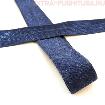 Резинка окантовочная 20мм цв.S919 синий сапфир, блестящая уп. 50м