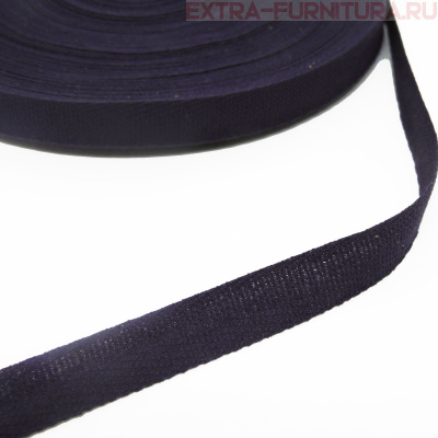Лента киперная х/б 13 мм, цв.1134 темно-синий, уп.50м (пл.2,8 г/м)